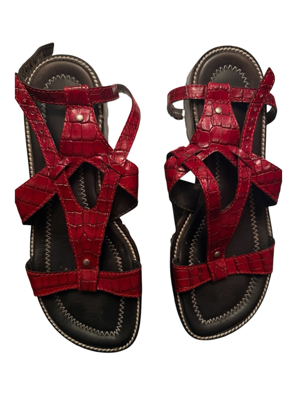 Women's Red Gladiator Sandals